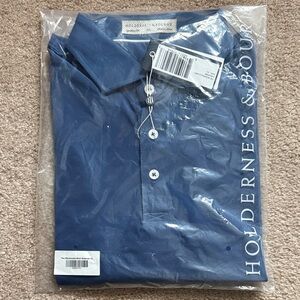 Holderness and Bourne. Brand new Men's Blue Polo Shirt